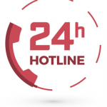 24 Hour Hotline Red