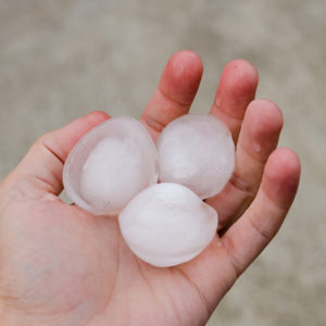 Large Hail Hits Fort Collins